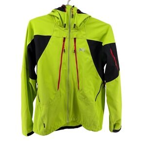 Millet Touring Shield Jacket Softshell Mens XXL Lime Green Black Hooded